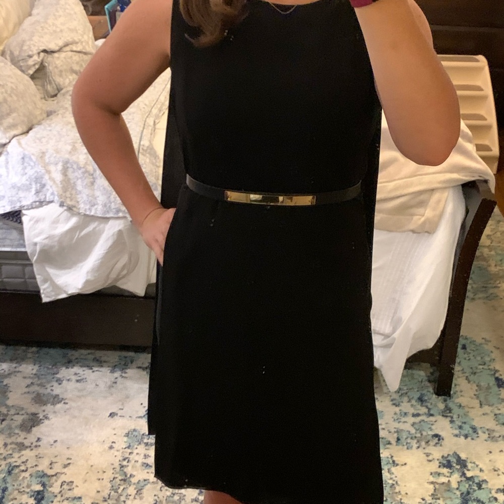 White House Black Market LBD Cape Dress